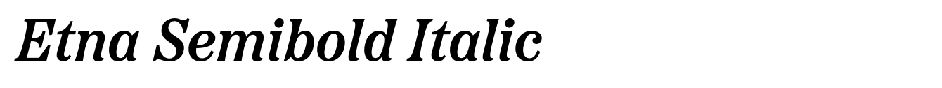 Etna Semibold Italic image